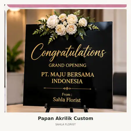 Papan Bunga Akrilik Ilir Barat Ii